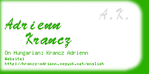 adrienn krancz business card